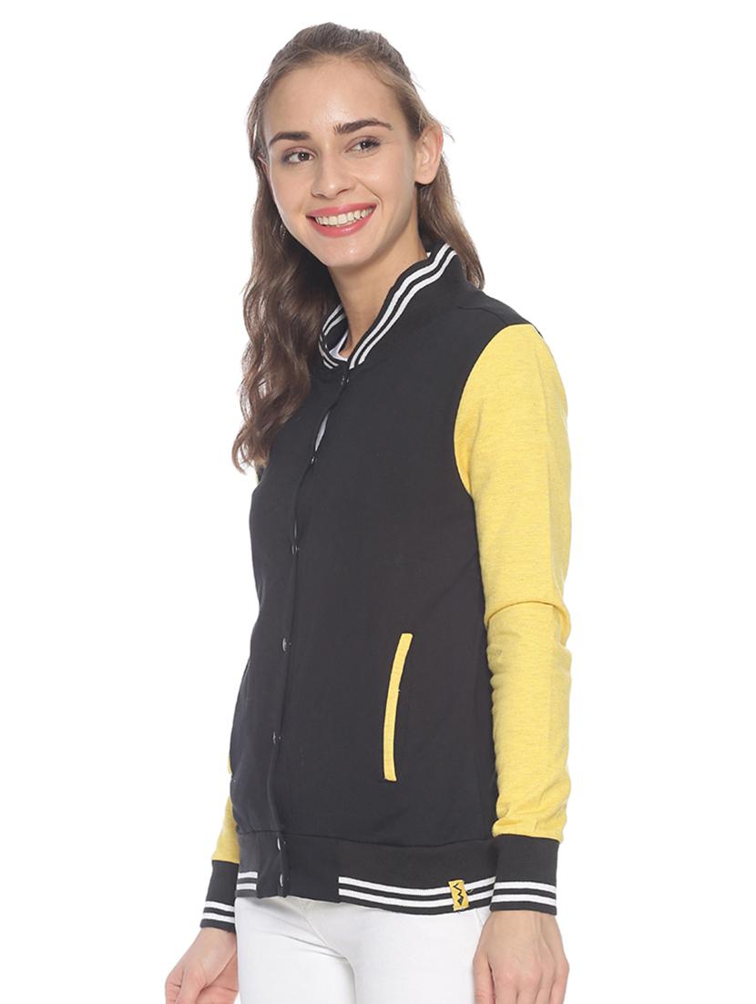 contrast sleeves varsity jacket - 17281461 - Zoom Image - 2
