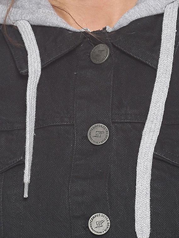 hooded neck varsity jacket - 17281464 - Zoom Image - 5