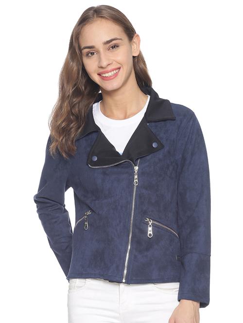 zip up suede jacket - 17281468 - Very Small Image - 1