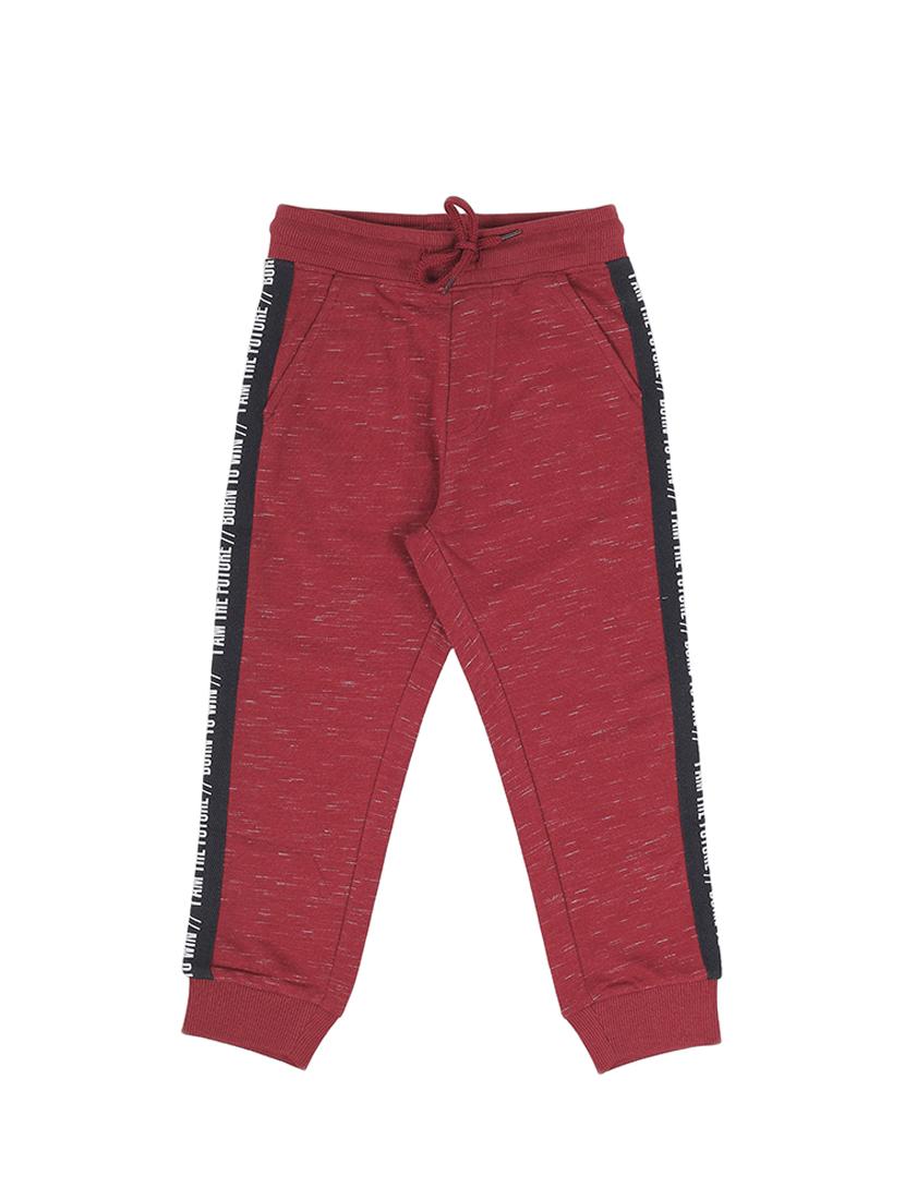 maroon cotton joggers trouser - 17281491 - Zoom Image - 1
