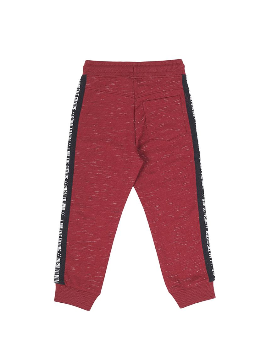 maroon cotton joggers trouser - 17281491 - Zoom Image - 2