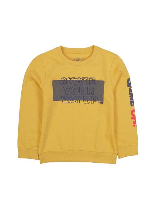 yellow cotton sweatshirt - 17281498 - Standard Image - 1