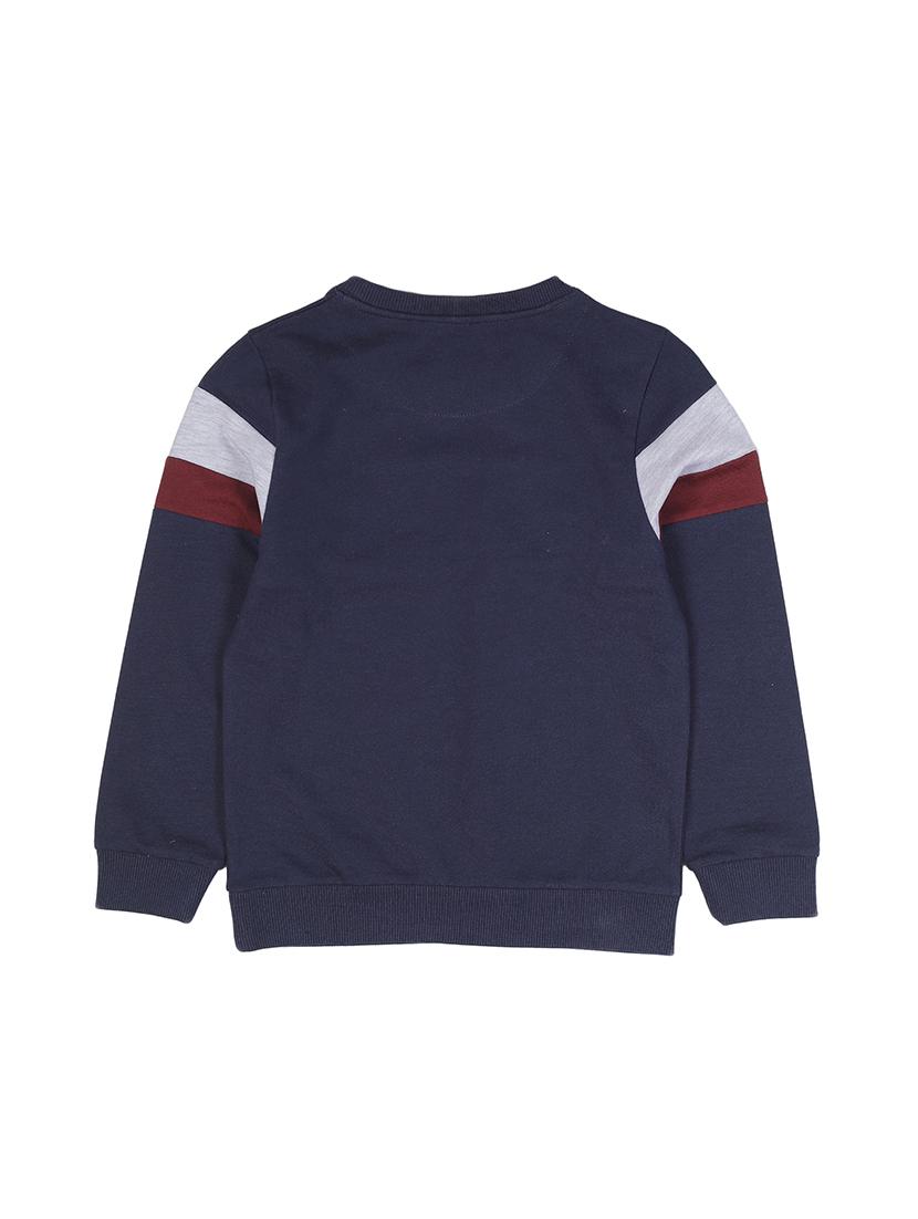 navy blue cotton sweatshirt - 17281504 - Zoom Image - 2