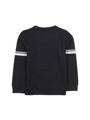 black cotton sweatshirt - 17281510 - Standard Image - 2