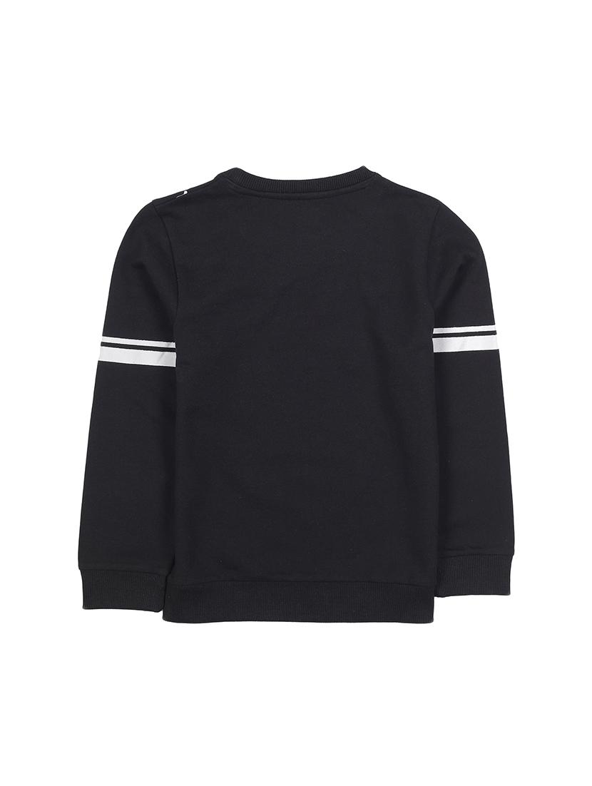 black cotton sweatshirt - 17281510 - Zoom Image - 2