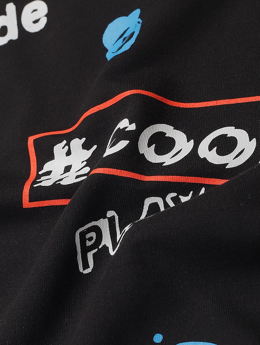 black cotton sweatshirt - 17281510 - Zoom Image - 3