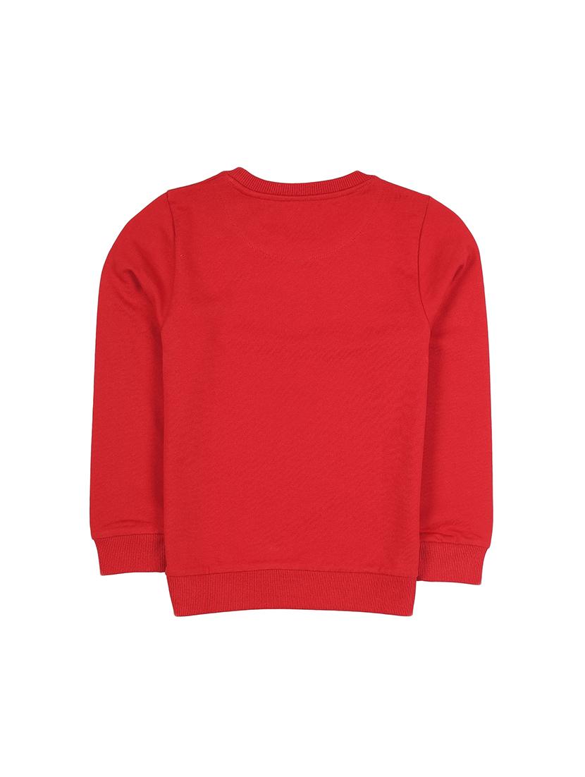 red cotton sweatshirt - 17281511 - Zoom Image - 2