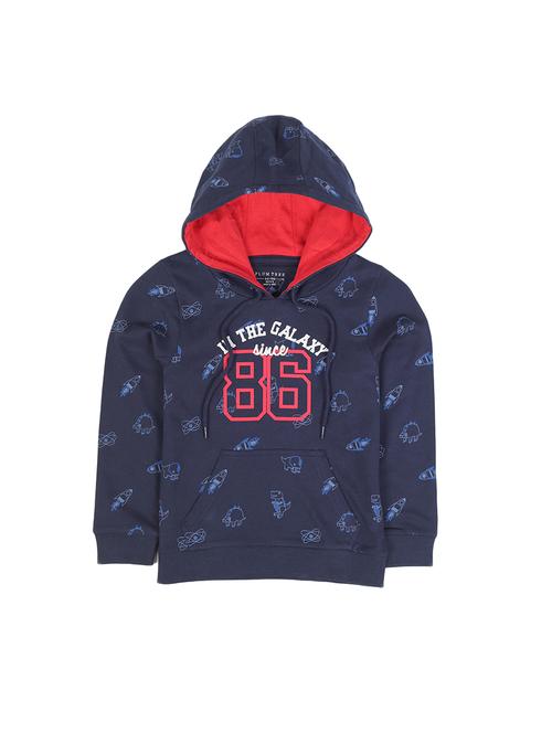 navy blue cotton sweatshirt - 17281519 - Standard Image - 1