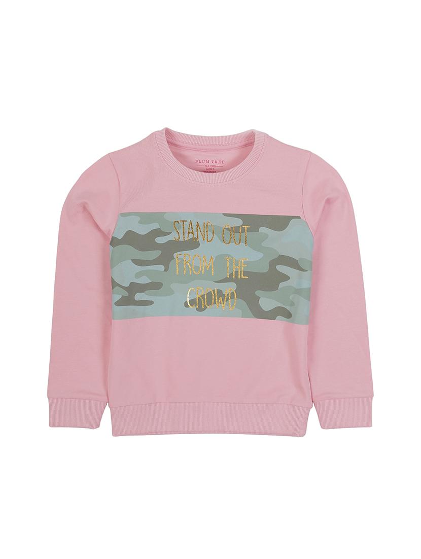 pink cotton sweatshirt - 17281529 - Zoom Image - 1