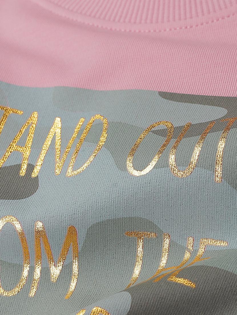 pink cotton sweatshirt - 17281529 - Zoom Image - 3