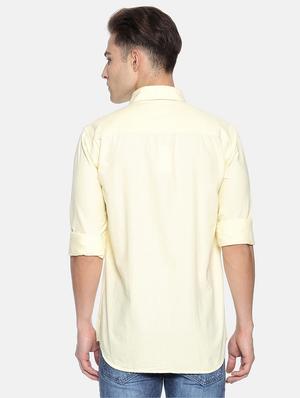 yellow solid casual shirt - 17281803 - Standard Image - 3