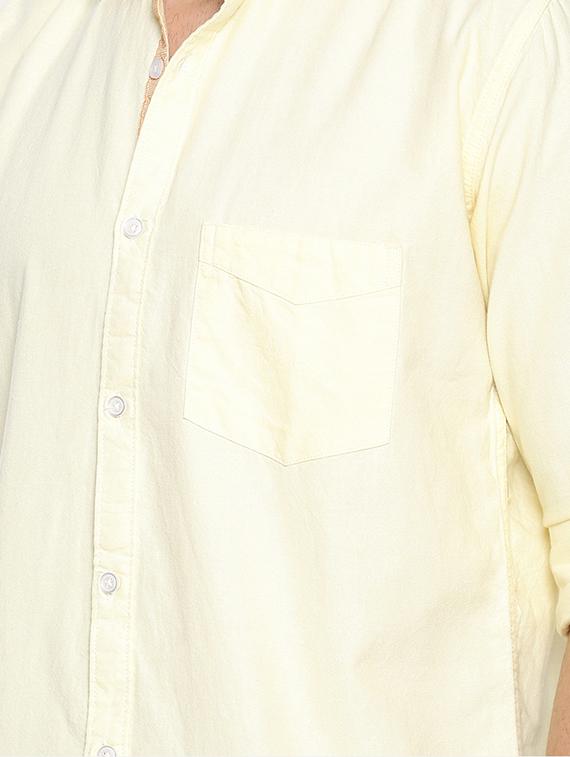yellow solid casual shirt - 17281803 - Zoom Image - 4