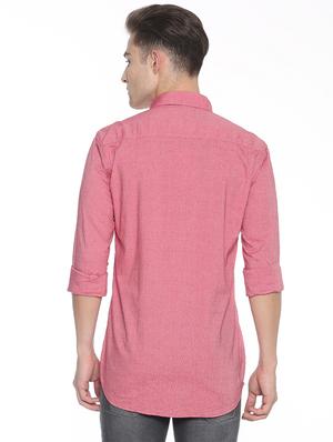 red solid casual shirt - 17281813 - Standard Image - 3