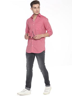 red solid casual shirt - 17281813 - Standard Image - 4