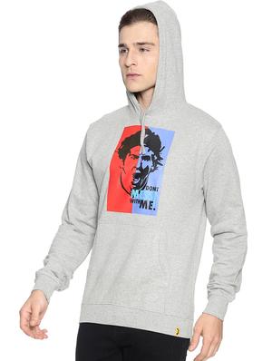 grey chest print sweatshirt - 17281855 - Standard Image - 2