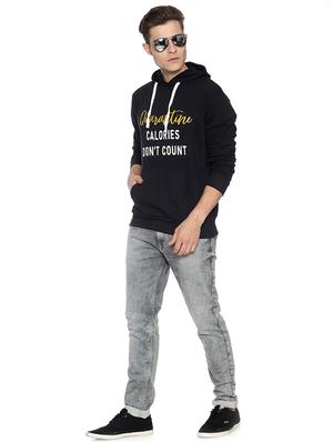 black chest print sweatshirt - 17281860 - Standard Image - 4