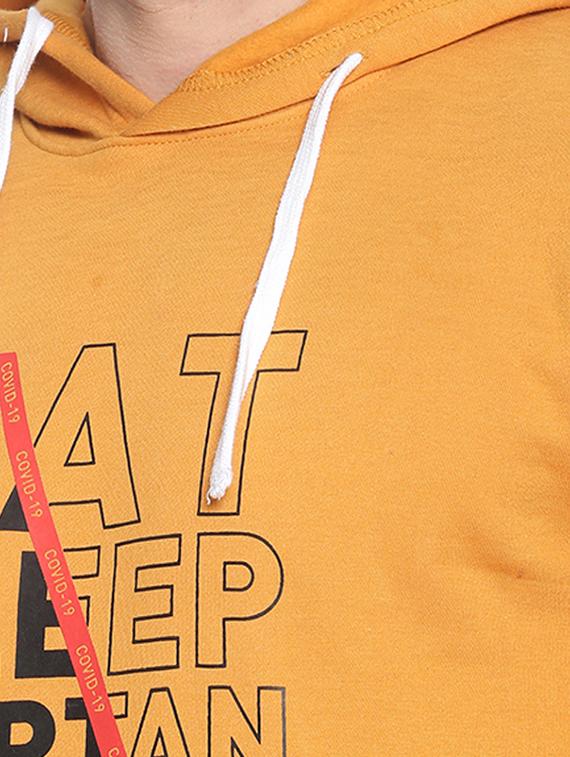 yellow chest print sweatshirt - 17281875 - Zoom Image - 5