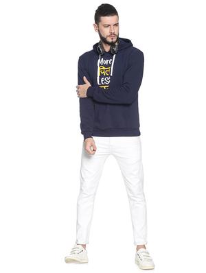 navy blue chest print sweatshirt - 17281884 - Standard Image - 4