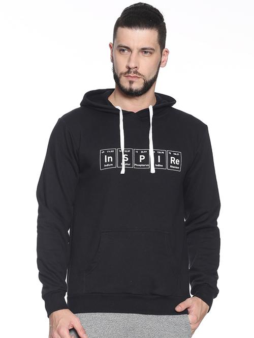 black chest print sweatshirt - 17281895 - Standard Image - 1