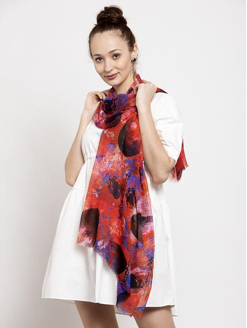 multi colored chiffon stole - 17282049 - Standard Image - 1