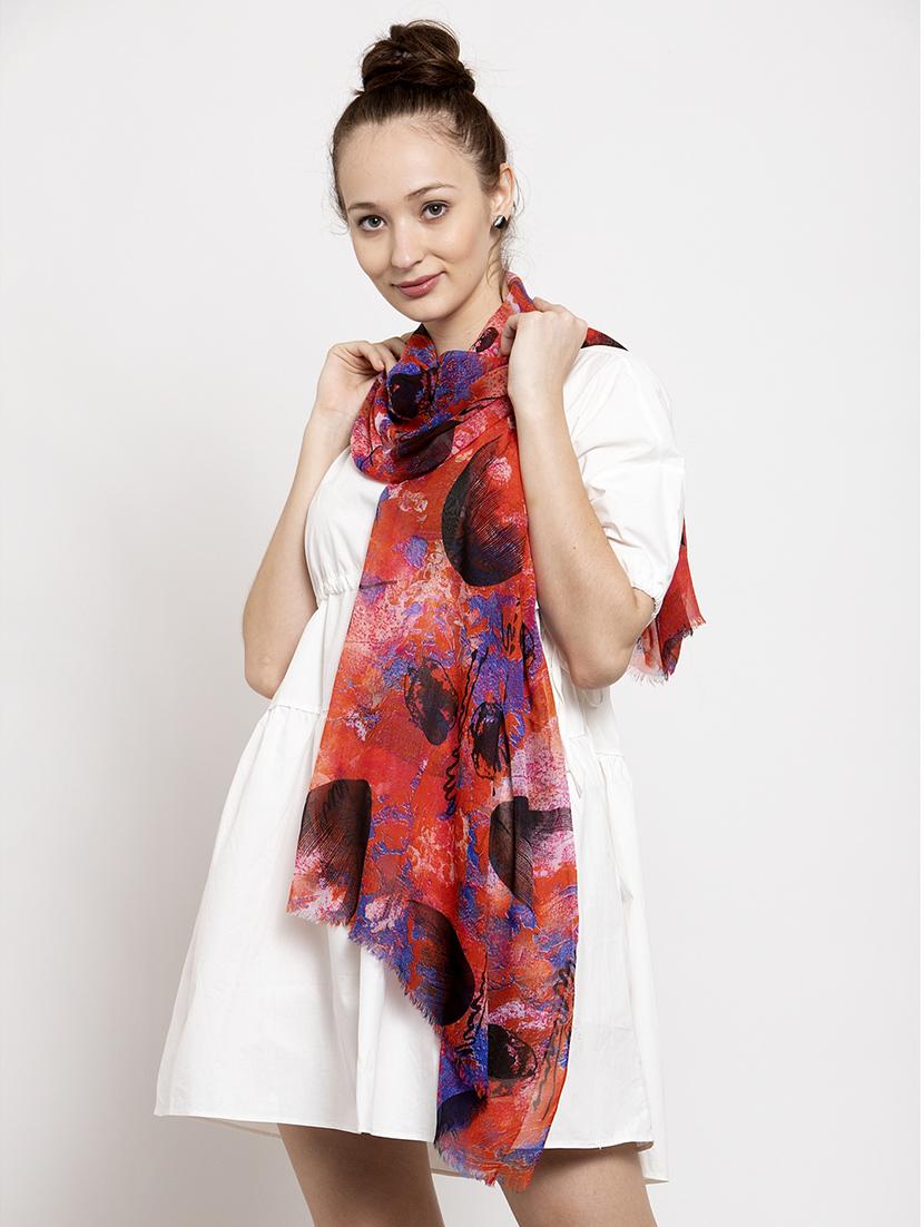 multi colored chiffon stole - 17282049 - Zoom Image - 1