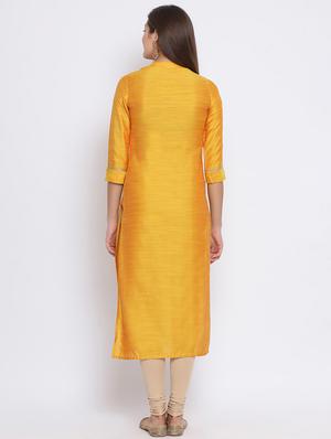 printed straight kurta - 17282098 - Standard Image - 3