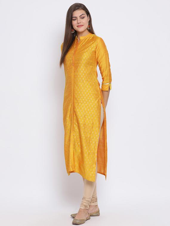 printed straight kurta - 17282098 - Zoom Image - 2