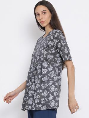 floral a-line kurti - 17282132 - Standard Image - 2