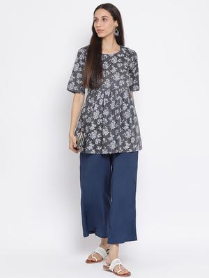 floral a-line kurti - 17282132 - Standard Image - 4
