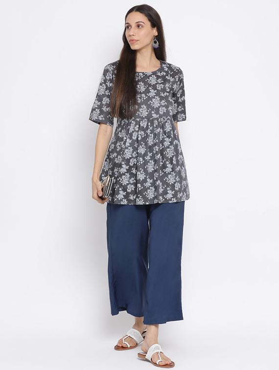 floral a-line kurti - 17282132 - Zoom Image - 4