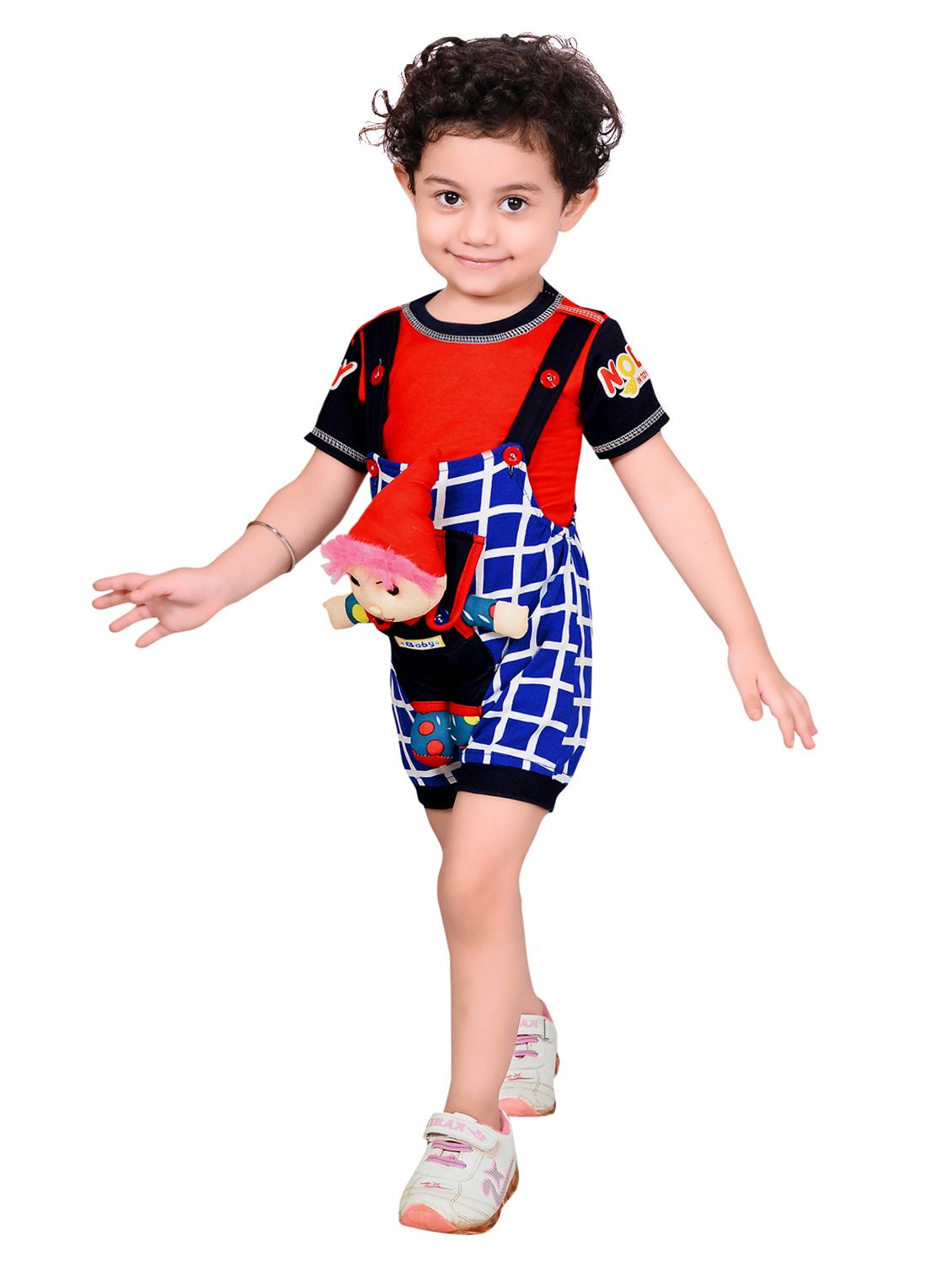blue cotton dungarees - 17282415 - Zoom Image - 2