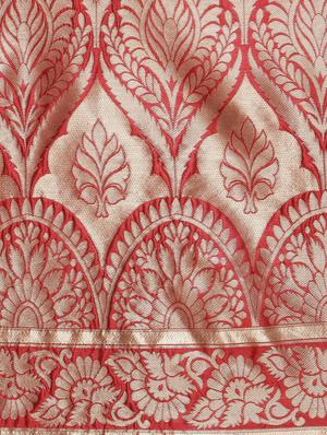 self design banarasi saree with blouse - 17282810 - Standard Image - 3