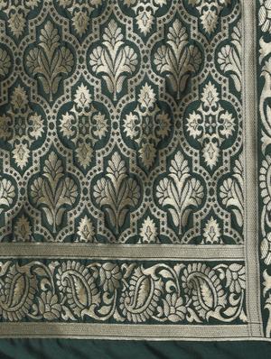 self design banarasi saree with blouse - 17282811 - Standard Image - 3