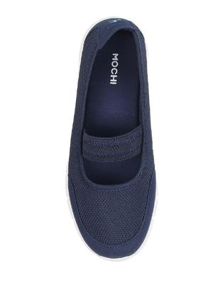 blue synthetic laceup sneakers - 17283159 - Standard Image - 3