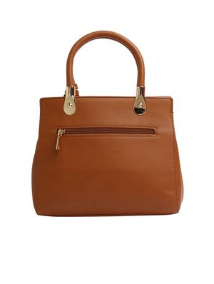tan leatherette (pu) regular handbag - 17283290 - Standard Image - 2