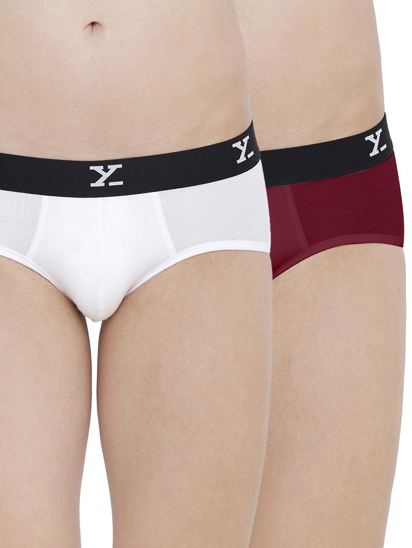 multi colored solid hipster briefs combo - 17283406 - Zoom Image - 1