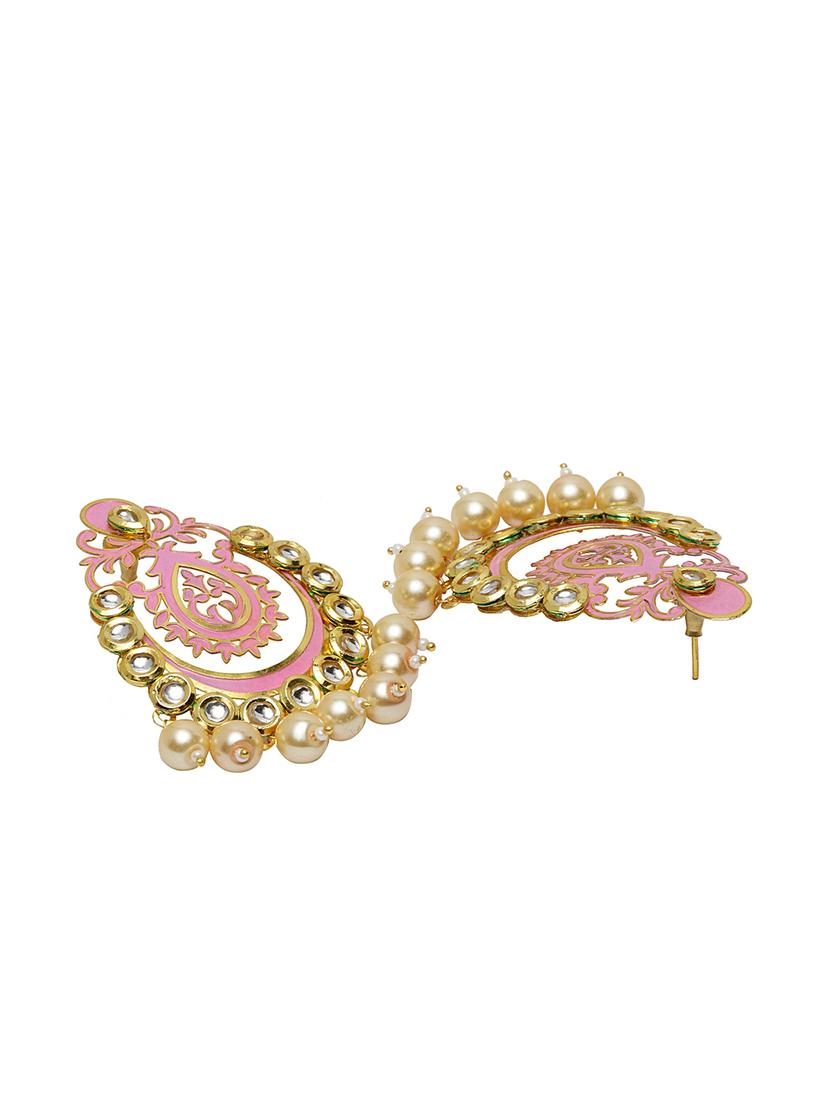 pink copper chandellier earring - 17283821 - Zoom Image - 3
