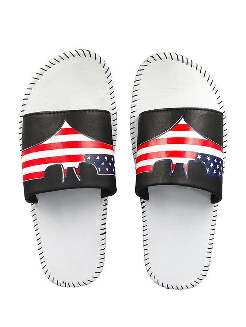 white slip on flip flops - 17284050 - Standard Image - 1
