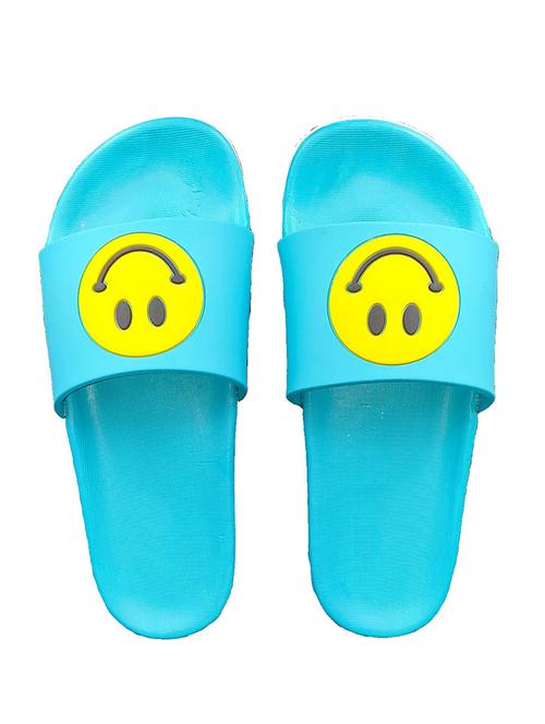blue slip on flip flops - 17284055 - Standard Image - 1