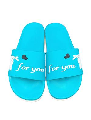 blue slip on flip flops - 17284059 - Standard Image - 5