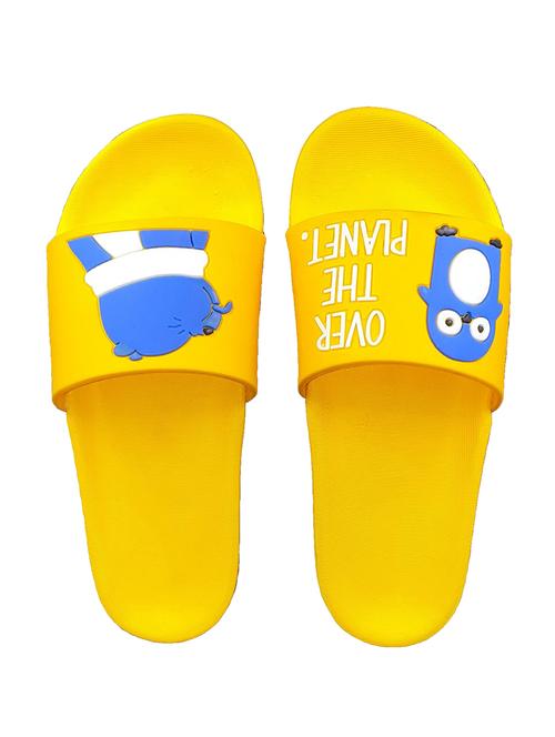 yellow slip on flip flops - 17284075 - Standard Image - 1