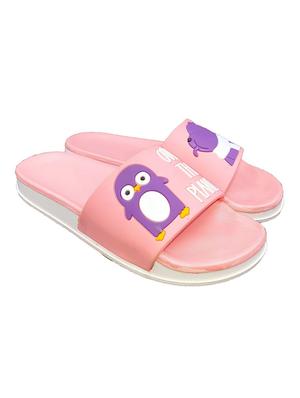 pink slip on flip flops - 17284078 - Standard Image - 2