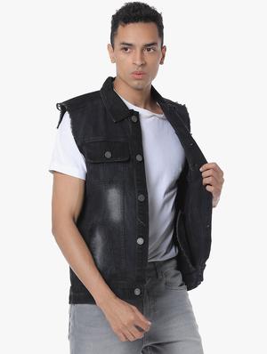 black washed denim jacket - 17284218 - Standard Image - 2