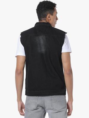 black washed denim jacket - 17284218 - Standard Image - 3