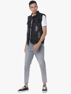 black washed denim jacket - 17284218 - Standard Image - 4