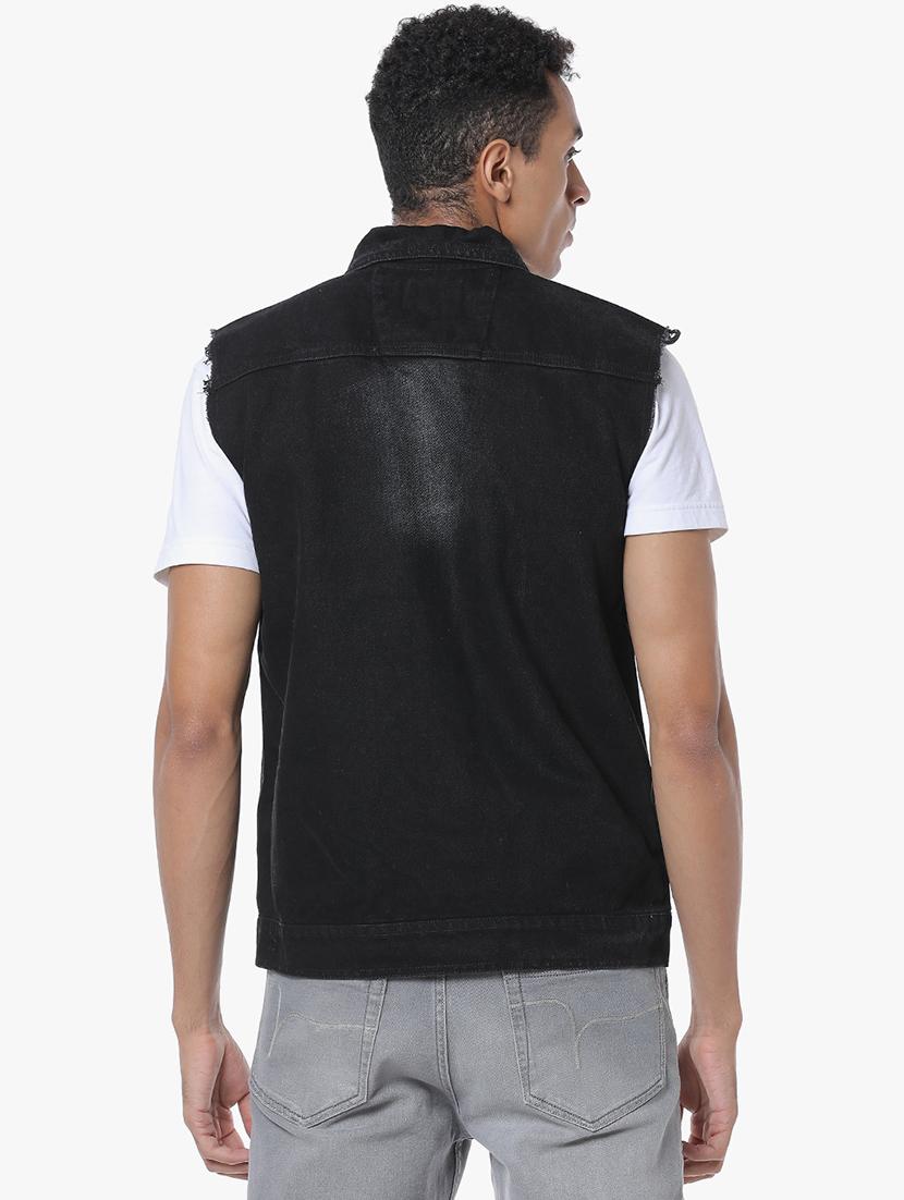 black washed denim jacket - 17284218 - Zoom Image - 3