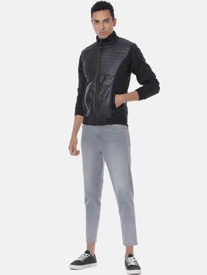 black solid quilted jacket - 17284235 - Standard Image - 4