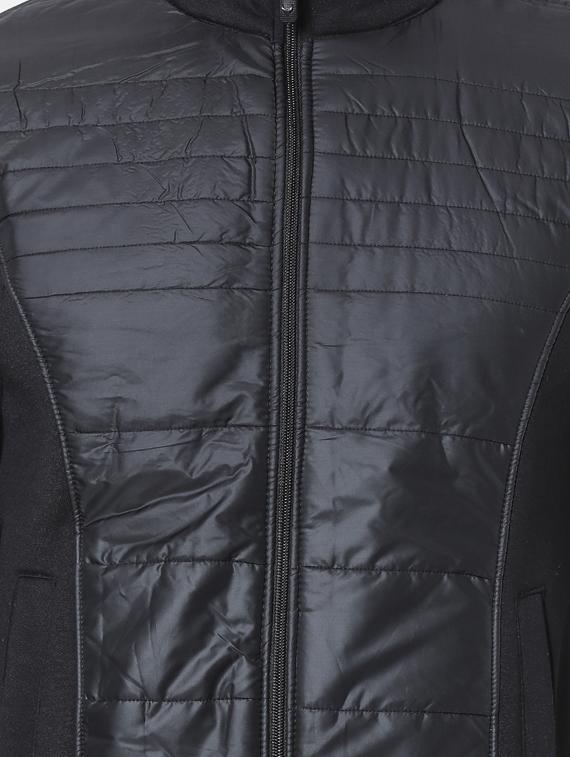 black solid quilted jacket - 17284235 - Zoom Image - 5