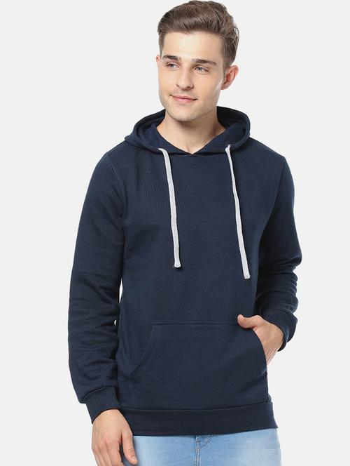 navy blue solid sweatshirt - 17284248 - Standard Image - 1