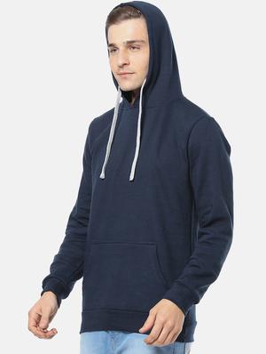 navy blue solid sweatshirt - 17284248 - Standard Image - 2